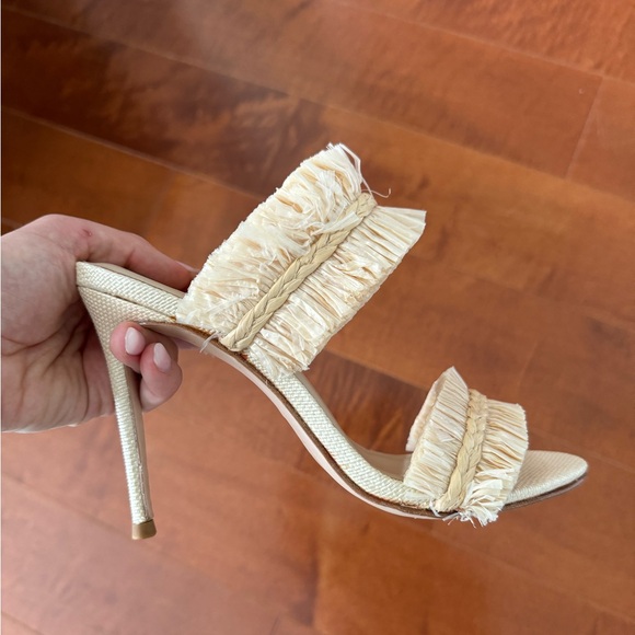 House of Harlow 1960 x Revolve Frayed Raffia Heel - Picture 5 of 8